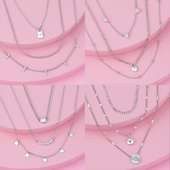 Boho Layered Necklace, Charmed Aroma Wanderlust Collection - Picture 2 of 5